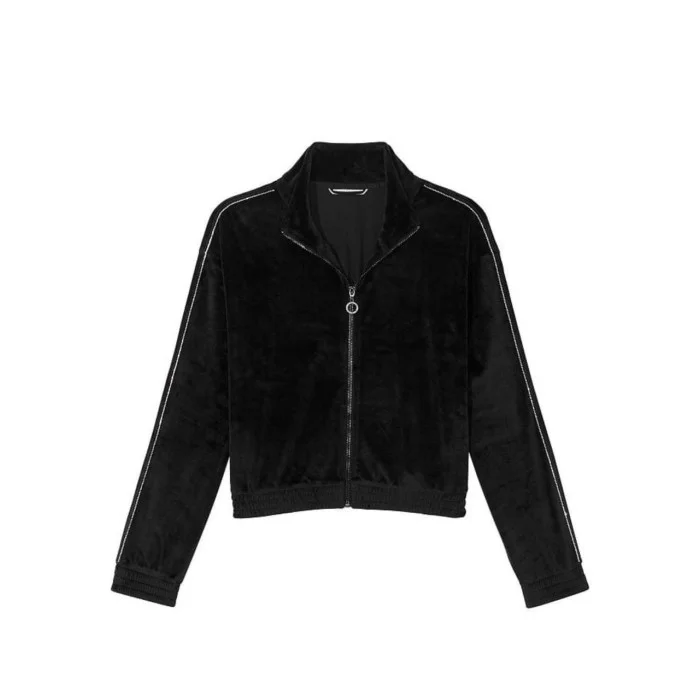  Велюровий бомбер Victoria’s Secret Velour Bomber Pure Black